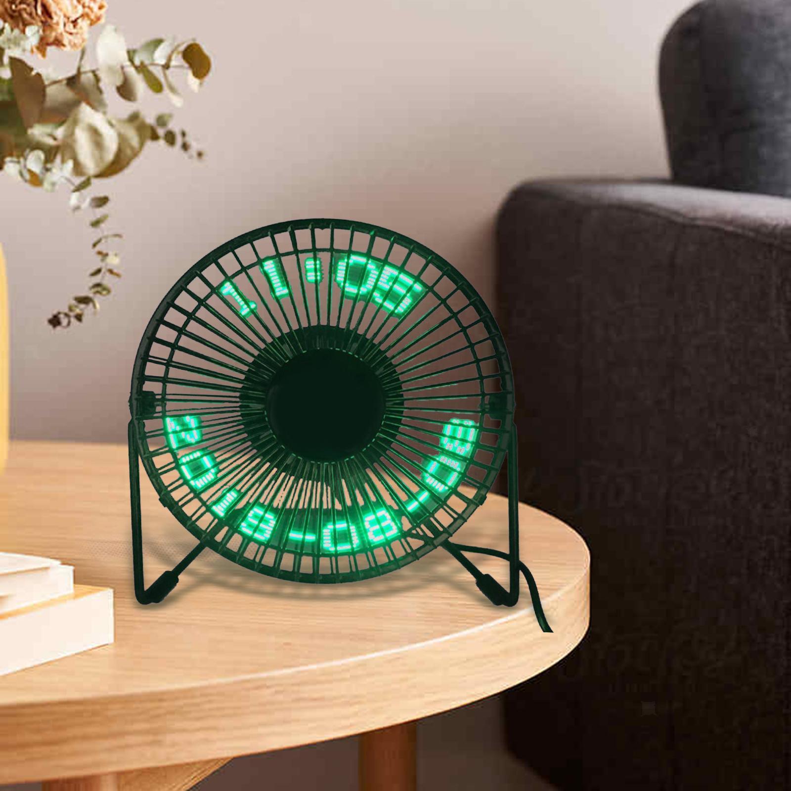 LED USB Clock Fan