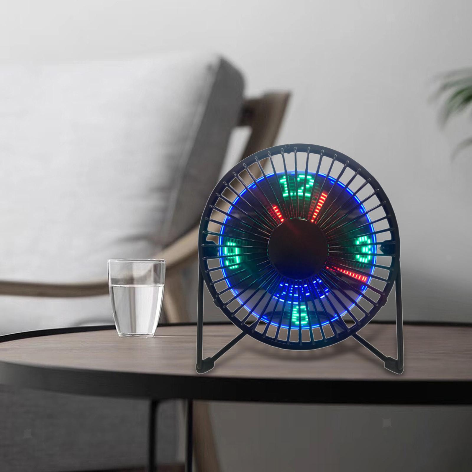 LED USB Clock Fan