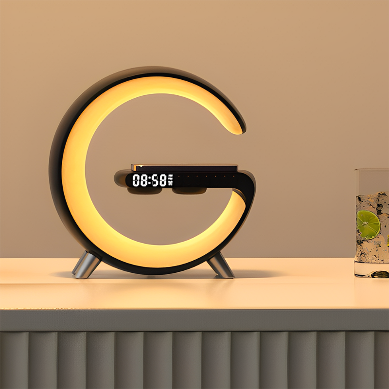 6 in 1 Alarm Clock With Sunrise Table Lamp