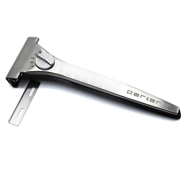 Adjustable Injector Safety Razor – Single Edge Razor with Customizable Shave Dial & 20 Blades Included