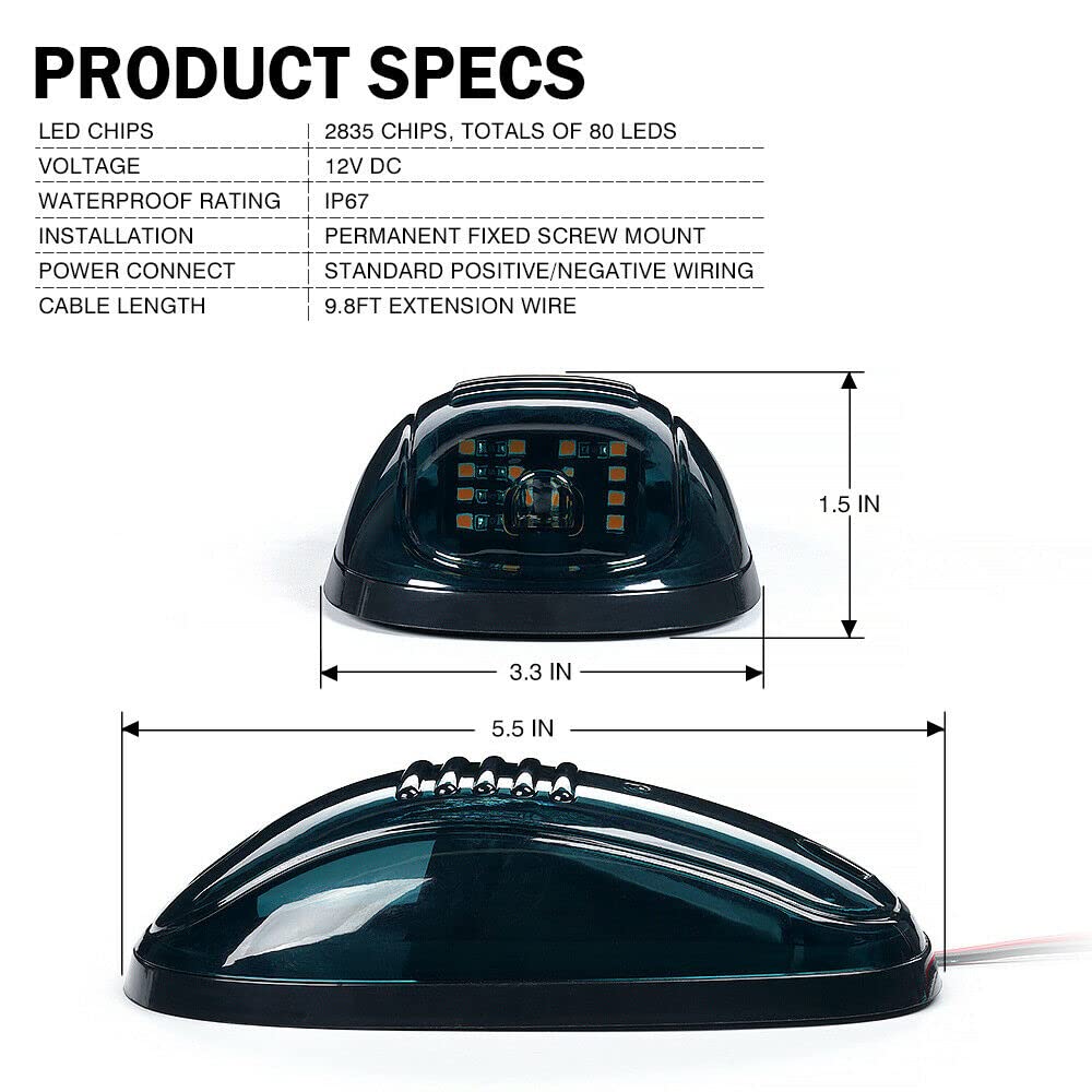Cab Roof Top Marker Running Light