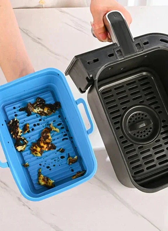 Foldable Air Fryer Silicone Baking Tray
