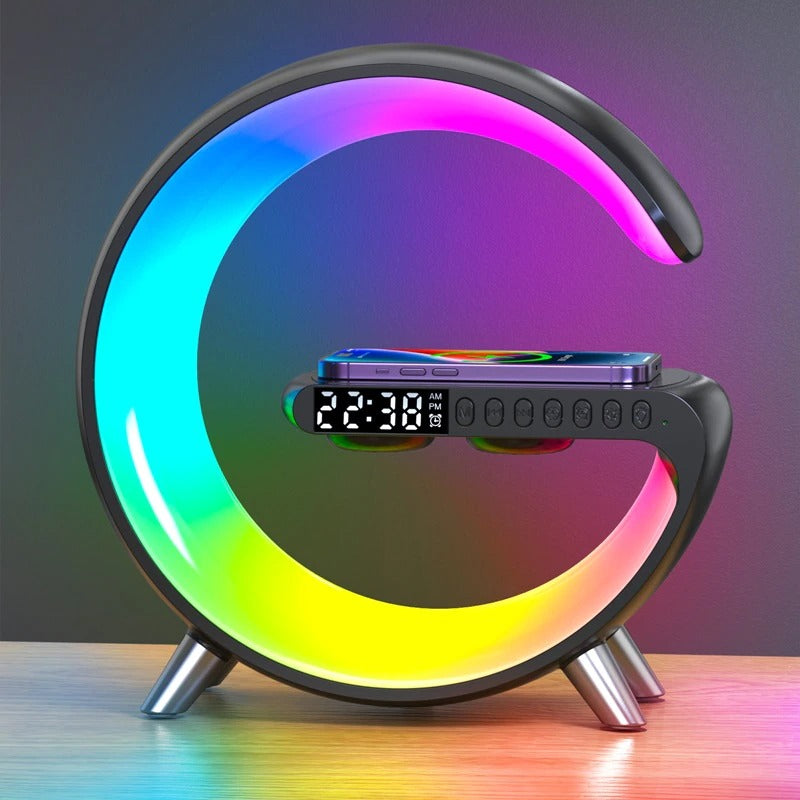 6 in 1 Alarm Clock With Sunrise Table Lamp